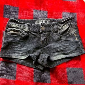 Black Corduroy Shorts